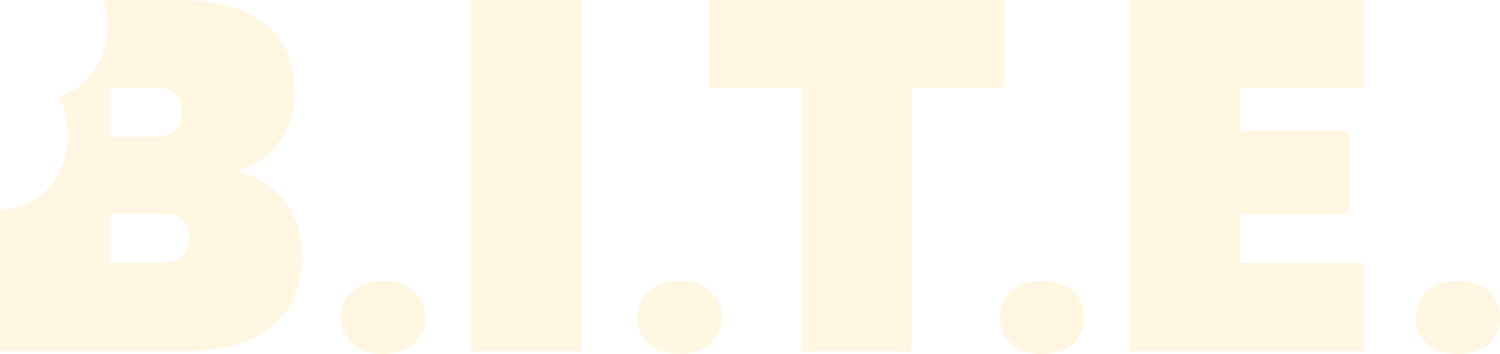 Wordmark, cream