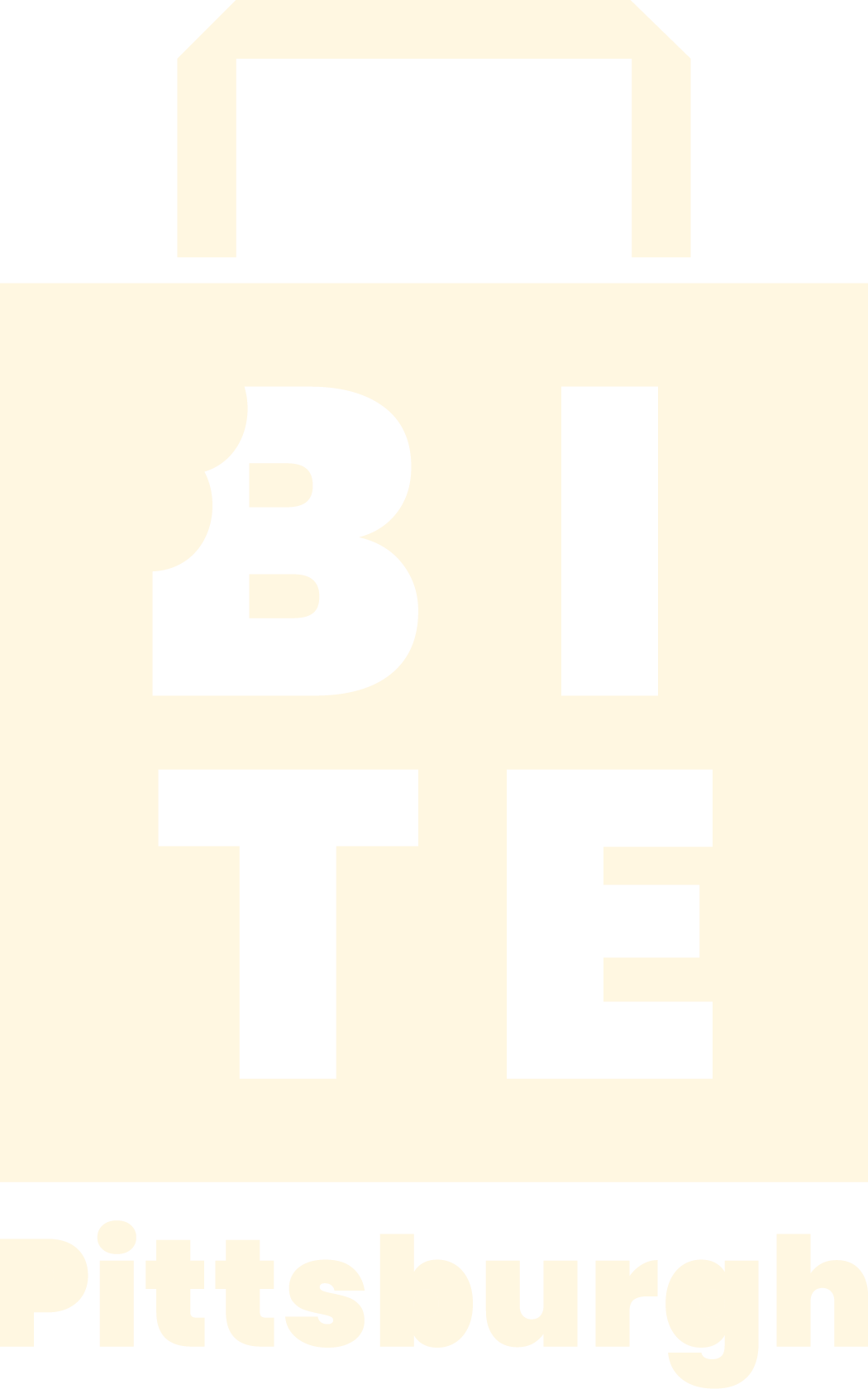 Tote lettermark, cream