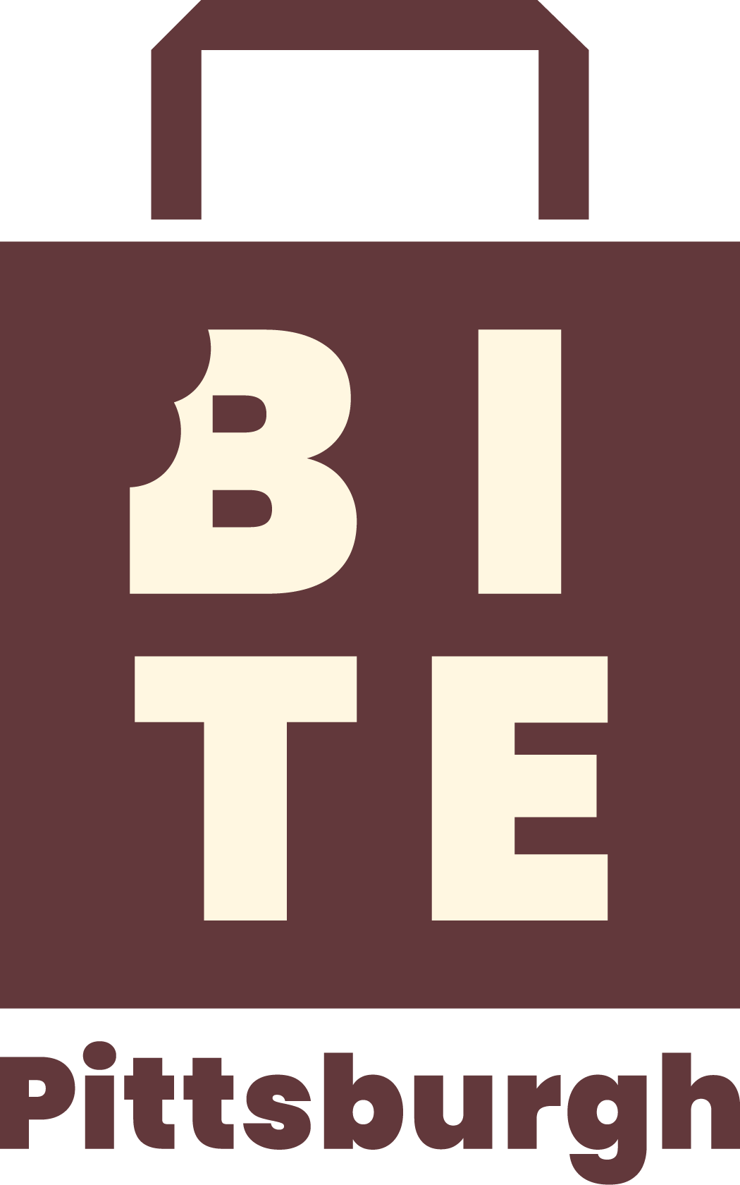 Tote lettermark, plum